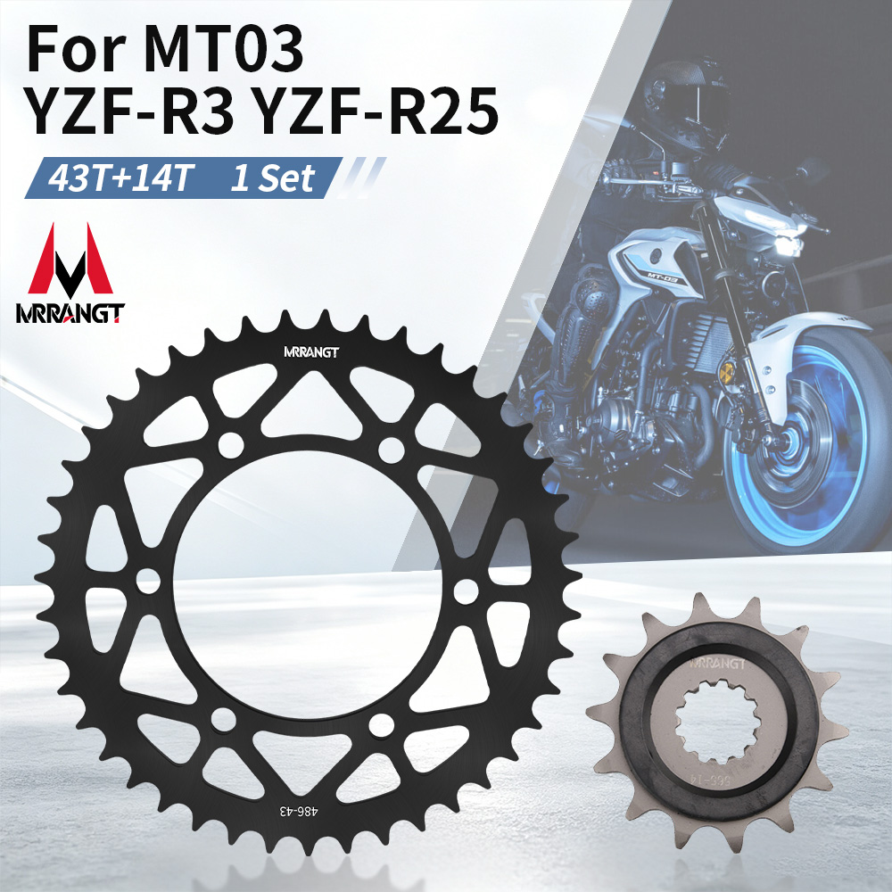 Titanium Motorcycle Rear Sprocket 520 - MRRANGT, composants de transmission à chaîne